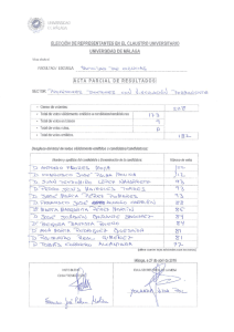 Page 1 UNIVERSIDAD = MALAGA ELECCIÓN DE