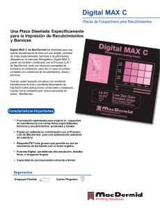 Digital MAX C Placas de Fotopolímero para Recubrimientos