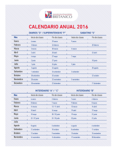 2016 calendario academico