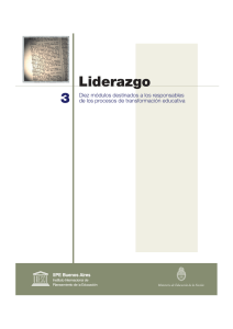 Módulo 3: Liderazgo - IIPE UNESCO Buenos Aires