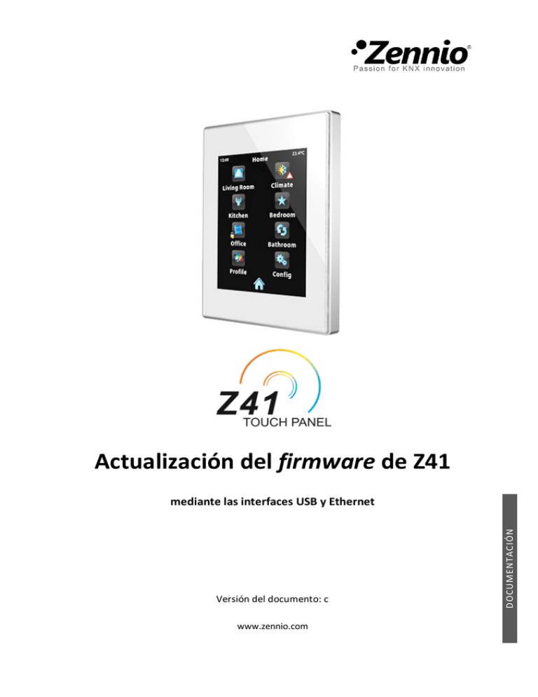 Actualización del firmware – Z41