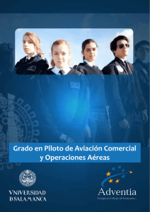 Grado en Piloto de Aviación Comercial y Operaciones