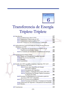 Capítulo 6:"Transferencia de Energía Triplete