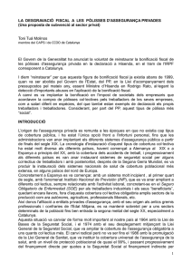 Una proposta de subvenci&oacute; al sector privat