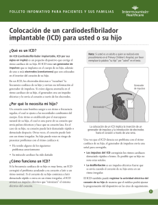 Colocación de un cardiodesfibrilador implantable (ICD) para usted o