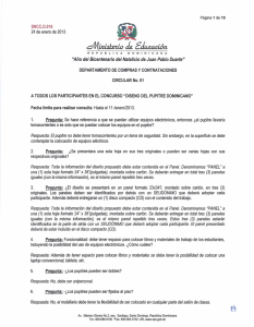 Circular de Respuestas a Consultas sobre Concurso del