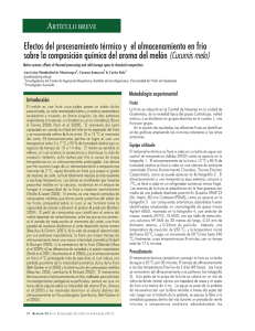 Efectos del procesamiento térmico y el almacenamiento en frío