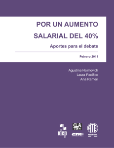 por un aumento salarial del 40%