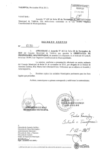 decreto exento - Municipalidad de Valdivia