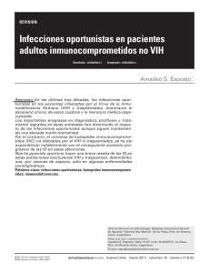 infecciones oportunistas en pacientes adultos