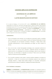 CONVENIO AMPLIO DECOOPERACiÓN UNIVERSIDAD DE LAS