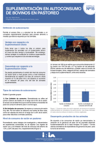 suplementación en autoconsumo de bovinos en pastoreo