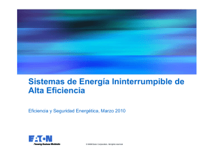 Sistemas de Energía Ininterrumpible de Alta Eficiencia