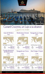 Page 1 Cunard Cruceros, un Lujo Joyas del Adriático 8 días 13