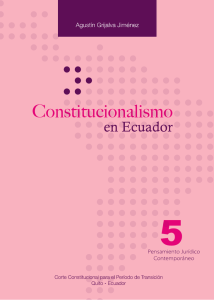 Constitucionalismo en Ecuador - Corte Constitucional del Ecuador