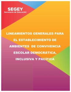 LINEAMIENTOS GENERALES PARA EL ESTABLECIMIENTO DE