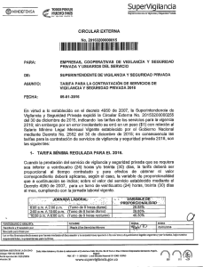 circular tarifas 2016