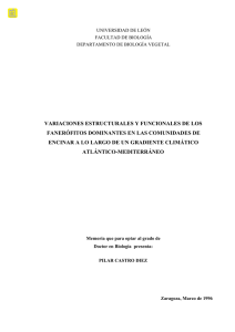 Variaciones estructurales y funcionales de los fanerofitos&hellip;