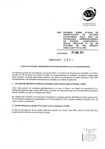 ref.: informa sobre plazos de - Superintendencia de Valores y Seguros