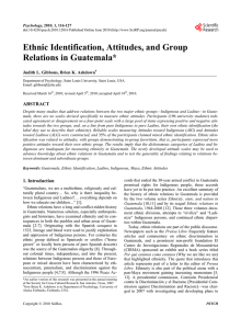Ethnic Identification, Attitudes, and Group Relations in Guatemala