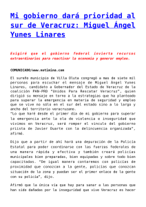 Mi gobierno dará prioridad al sur de Veracruz: Miguel Ángel Yunes