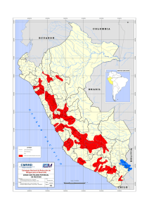 Mapa Zonas Peligro Potencial de Huayco