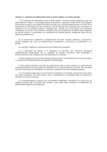 Artículo 11. Contrato de colaboración entre el sector público y el