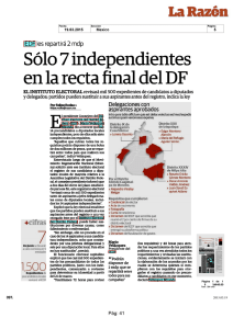 Sólo 7 independientes