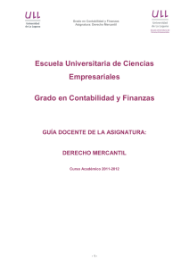 Derecho Mercantil