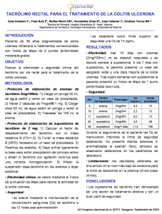 tacrolimo rectal para el tratamiento de la colitis ulcerosa