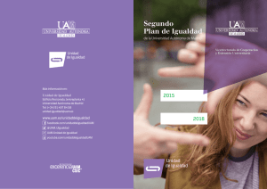 Segundo Plan de Igualdad - Universidad Autónoma de Madrid