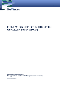 field work report in the upper guadiana basin (spain)