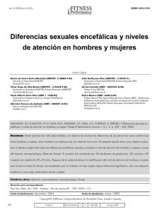 Diferencias sexuales encefálicas y niveles de atención en hombres
