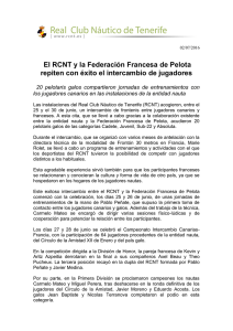 El RCNT y la Federación Francesa de Pelota repiten con éxito el