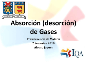 Absorción (desorción) de Gases - ramos on