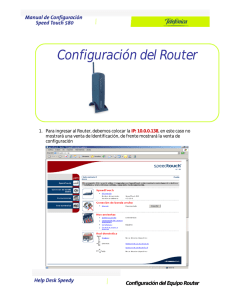 Configuración del Router