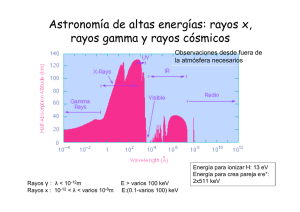 rayos x, rayos gamma y rayos cósmicos