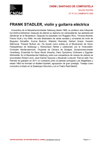 FRANK STADLER, violín y guitarra eléctrica