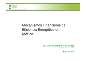 Mecanismos Financieros de Eficiencia Energética en