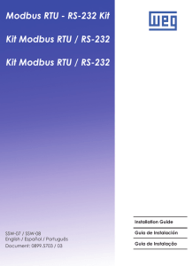 Modbus RTU - RS-232 Kit Kit Modbus RTU / RS-232 Kit