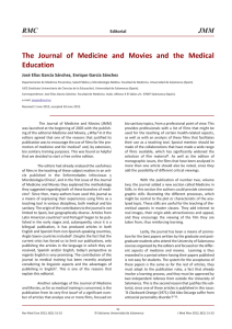 The Journal of Medicine and Movies and the Medical Education