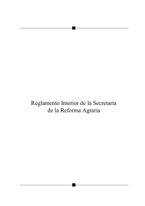 Reglamento Interior de la Secretaría de la Reforma Agraria