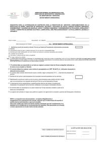 Requisitos para la Autorización de Contratos para la Presentación