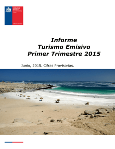 Informe Turismo Emisivo Primer Trimestre 2015