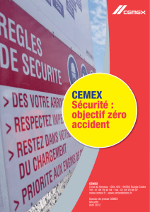 CEMEX Sécurité : objectif zéro accident