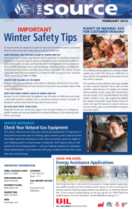 Winter Safety Tips - Southern Connecticut Gas