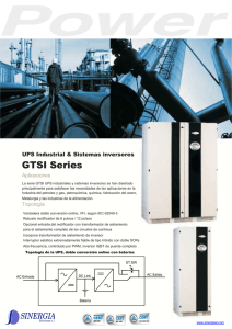GTSI industrial UPS and Inverter systems español