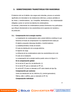 3.- SOBRETENSIONES TRANSITORIAS POR MANIOBRAS