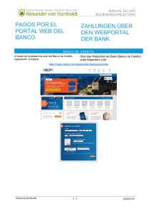 pagos por el portal web del banco zahlungen über den webportal