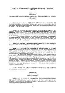 Estatutos de la Federación Española de Asociaciones de Clubes